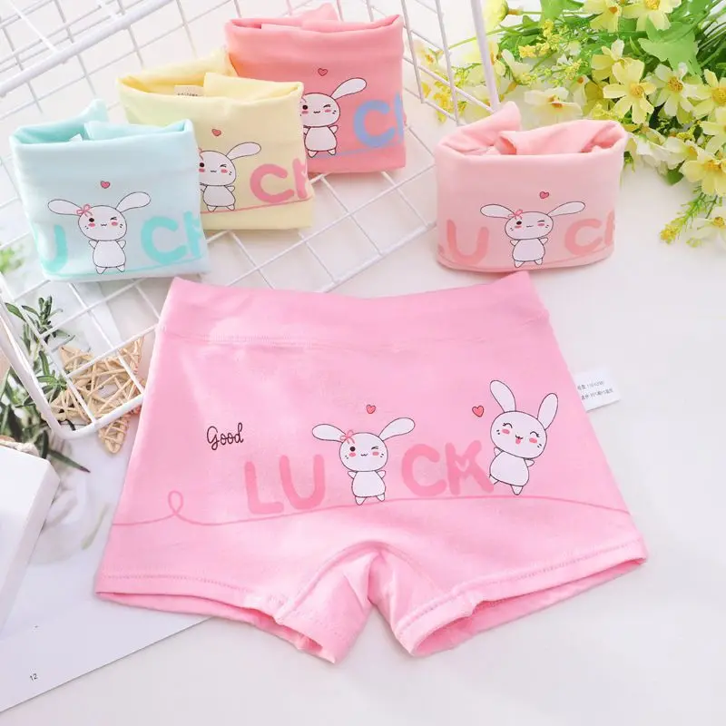 5Pcs Baby panties for Girls underpants Cotton Cute New Breathable Soft Cartoon Animal Print Underwear Panties Training Briefs