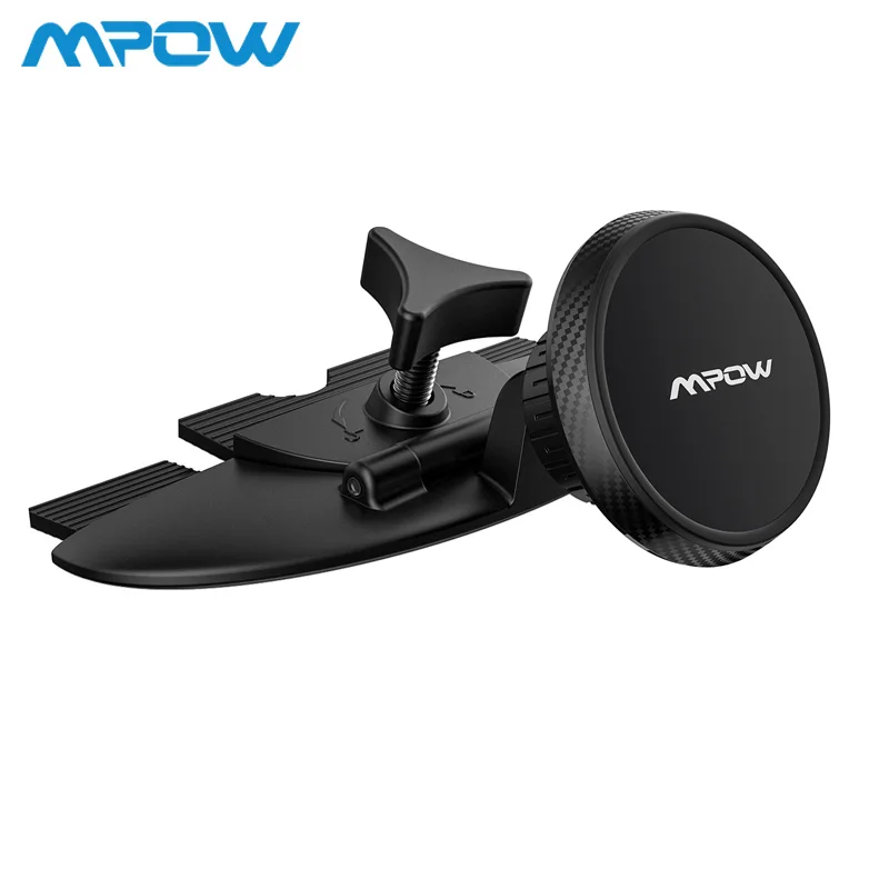 

Mpow CA093 CD Slot Car Phone Holder Magnetic Universal Cellphone Stand 360 Rotation For Cellphone GPS Tablet Pad Under 300g