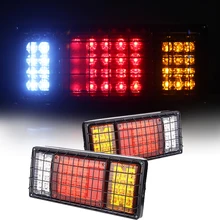 2x40 светодиодный задний стоп-сигнал лампа индикатор грузовик прицеп водонепроницаемый светильник 12 В