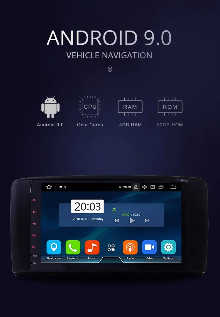 Flash Deal JDASTON 9 Inch Android 9.0 Car Multimedia Player For Mercedes Benz AMG R Class W251 R300 R350 R63 2 Din Car Radio GPS RDS Stereo 1 Flash Deal JDASTON 9 Inch Android 9.0 Car Multimedia Player For Mercedes Benz AMG R Class W251 R300 R350 R63 2 Din Car Radio GPS RDS Stereo 1