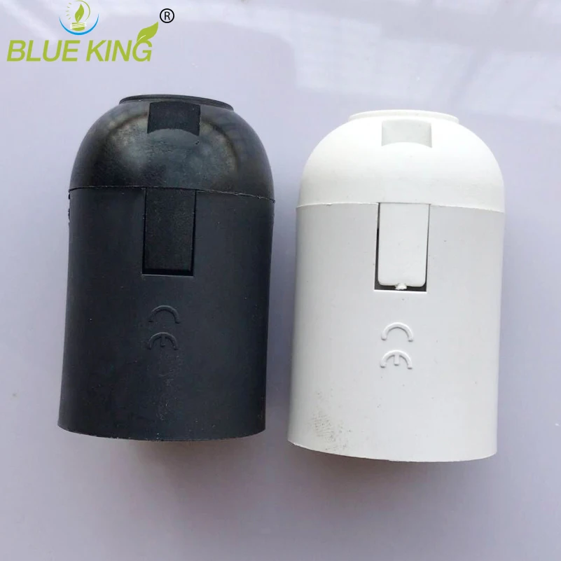 

10PCS/Lot lighting accessories E27 lamp holder Holder accessory Lamp socket luminaire lamp flexible base black/white color