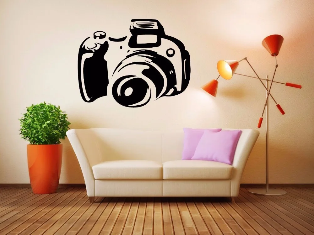 camera vinyl wall decal cinema camera wall sticker movie studio room