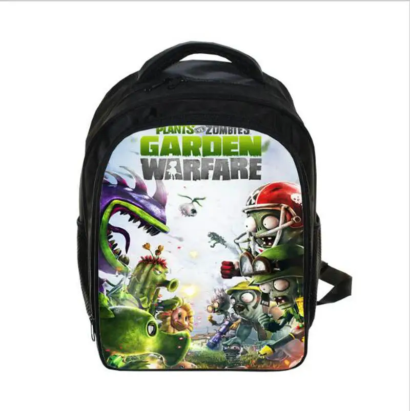 Children Hot Game Plants VS Zombies School Bags 3D Printing Backpack