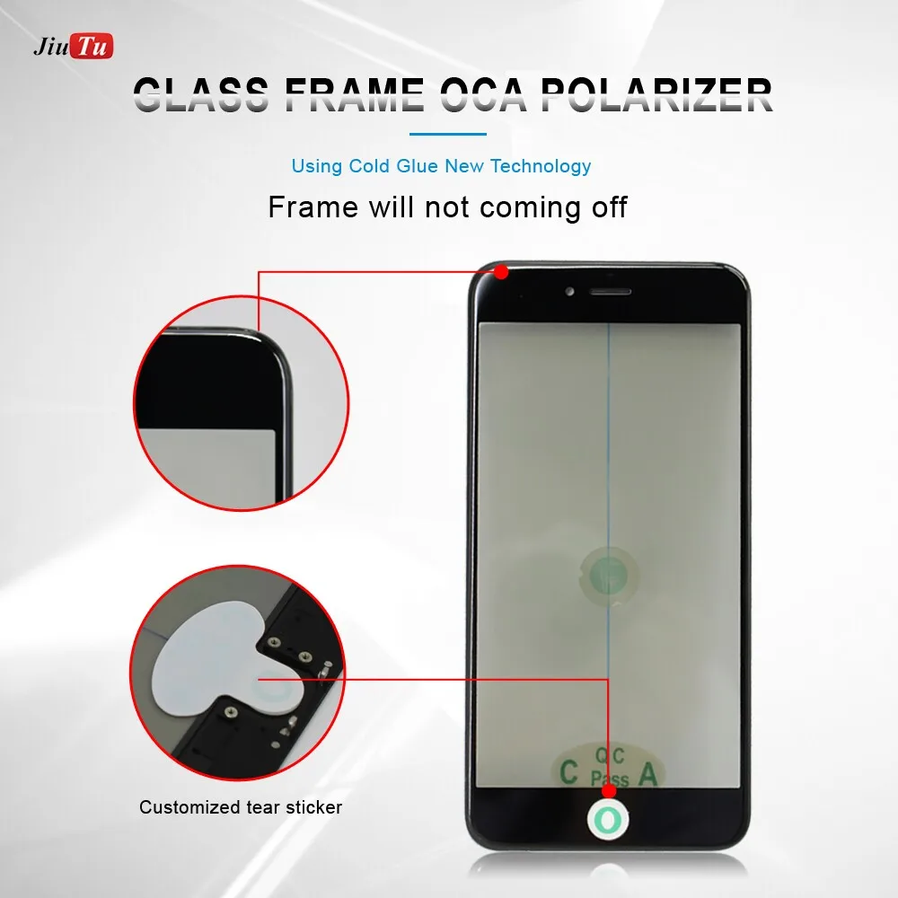 4 in 1 cold press glass frame oca polarizer film for broken lcd screen fix jiutu (1)