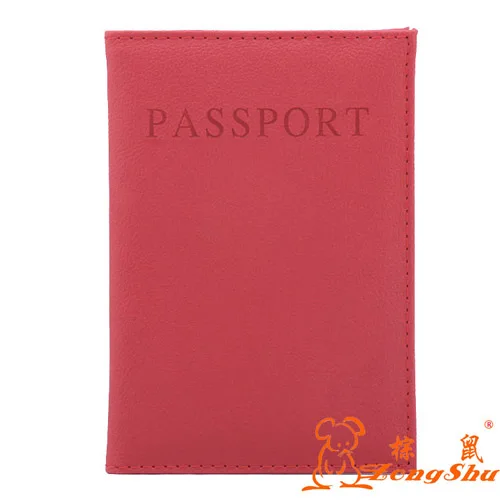 Новое поступление, фирменные мужские держатели для паспорта, модная Обложка на молнии для паспорта, цветной женский чехол для билетов, чехол для паспорта, карты - Цвет: red
