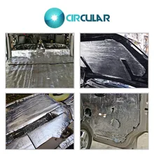 1 шт. 40''x40''автомобильная защита для тела Звукоизолирующая теплоизоляция, устойчивый коврик 100 см x 100 см антикоррозионная прочность огнестойкий