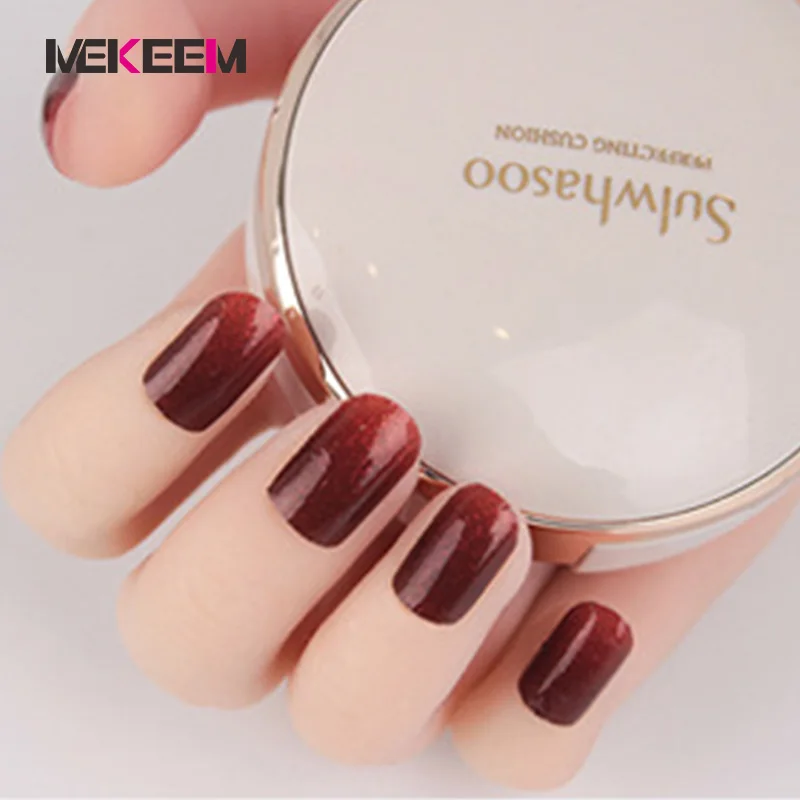 

12 Pcs per set Full Cover gradual change color Nail Vinyls Decals Nails Sticker Art Decorations Manicure Stickers Nail Wraps