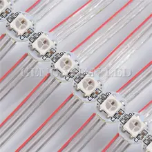 50 шт. предварительно 5050 SK6812 WS2812B WS2812 полный Цвет пикселей RGB светодиодный(chips On Board) Радиатор DC5V 10 см, 12 см, провод
