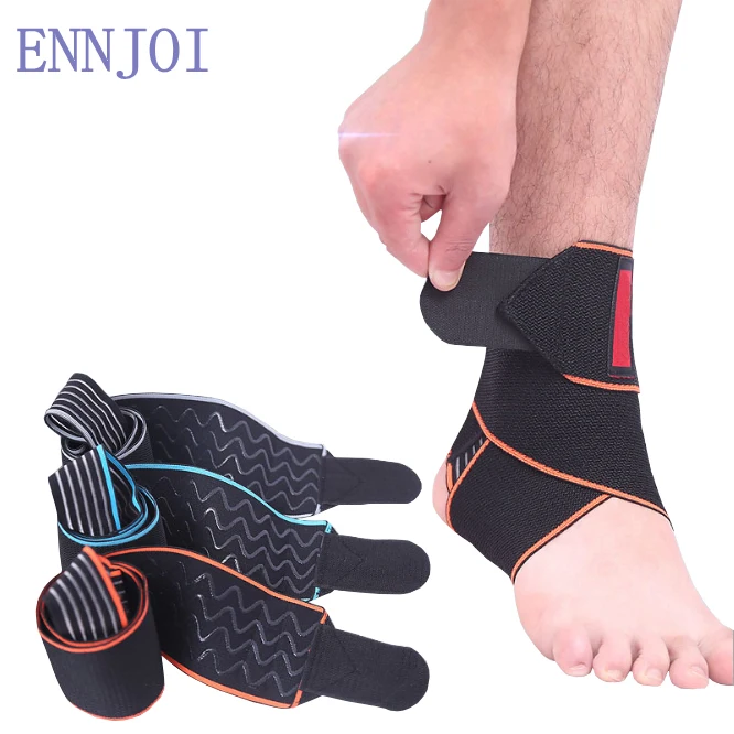 

3 Colors Non-slip Safety Ankle Support Gym Running Protection Accessory Elastic Ankle Brace Band Guard Sport Foot Bandage