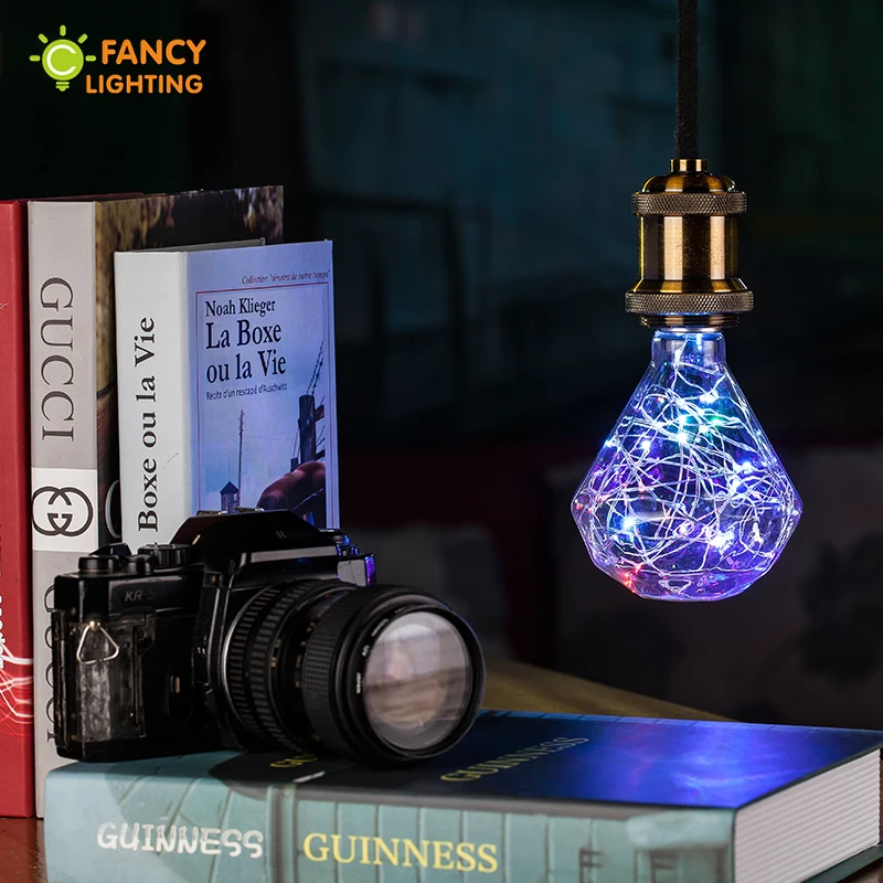 Светодиодный светильник со звездой сердцем бриллиантом RGB E27 110 В 220 В|led lamp e27 3w|led