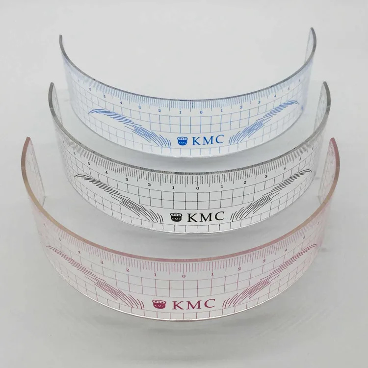 

10Pcs Permanent Makeup Stencils Plastic Eyebrow Ruler KMC Tattoo Cosmetic Shaping Tool For The Beginers