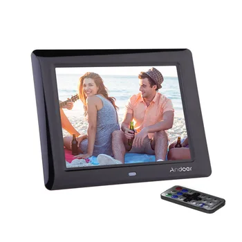 

Andoer high quality digital photo 8'' HD TFT-LCD Digital Photo Frame Clock MP3 MP4 Movie Player with Remote Desktop