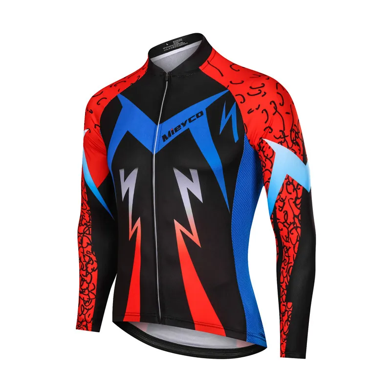 Мужская спортивная одежда для велоезды Ropa Ciclismo с длинными рукавами, летняя и осенняя рубашка для езды на велосипеде, MTB, Спортивная футболка для скоростного спуска - Цвет: 8