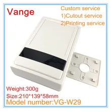 1 шт./лот Корпус для установки электроники коробка настенная 210*139*55 мм ABS корпус пластиковый корпус diy для инструментария шасси