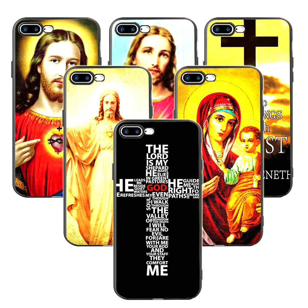 Кресты Jesus Christ в стиле цитаты силиконовый чехол для iPhone X 11 Pro 5S XR XS Max 6 6S 7 8 плюс