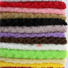 Новинка зимы 6"(1,65 м) Ширина Роза бархатная ткань PV ткань Rosette swirl minky ткань обнимается velboa 5 цветов