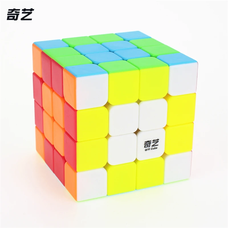 QiYi QI YUAN S 4x4 Cube magique compétition Puzzle Cubes jouets pour enfants enfants cubo autocollant mat cube