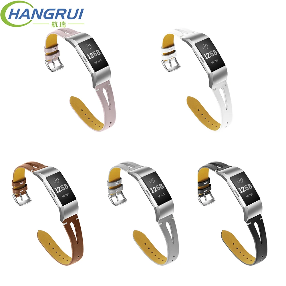 

Hangrui Sports fashion Leather Strap For Fitbit Charge 2 Band Smart Watch Replacement Watchband Bracelet For Fitbit Charge 2