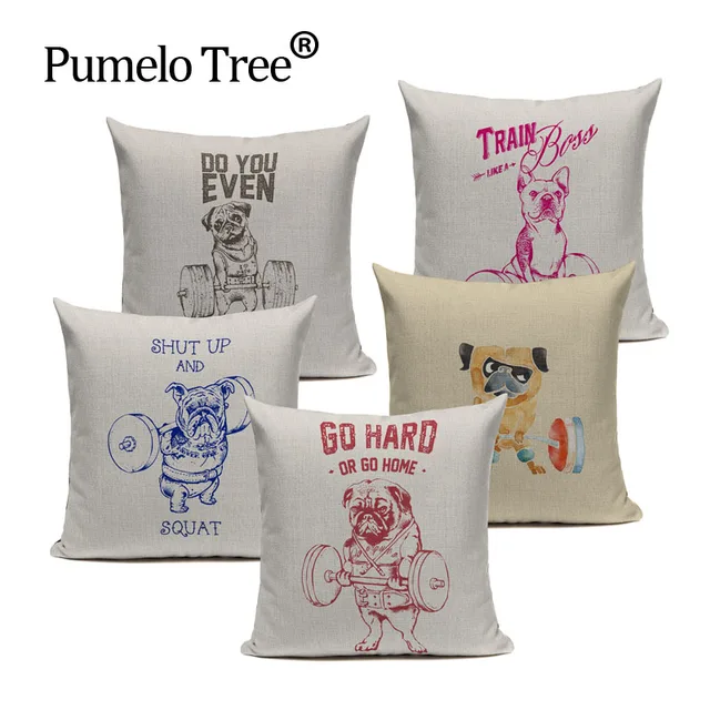Pug Dog Fashion Sport Cushion Cute Cover Sleep Throw Pillow Pug Dog Fashion Sport Cushion Cute Cover Sleep Throw Pillow Animal Sofa