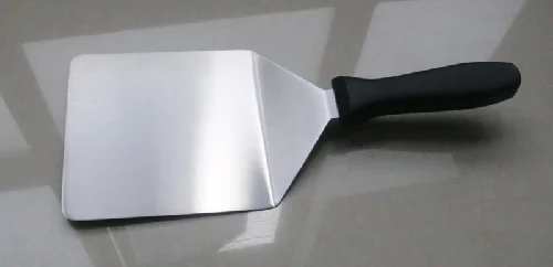 GZZT 19cm Pizza Shovel Pizza Turner Stainless Steel Blade+Black PP Handle Suitable for 6"-8" Pizza Home Kitchen Tool