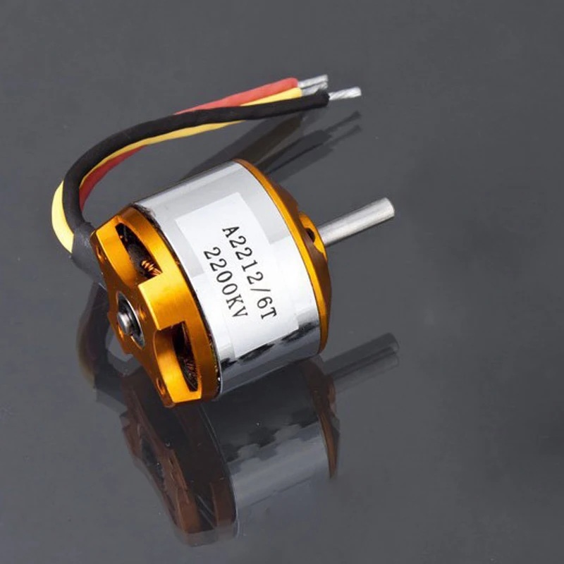 A2212 2200KV Brushless Outrunner Motor W/ Mount 6T For RC Aircraft