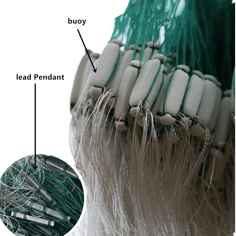 Твердые H1.4m* L48M 3 слоя 3 см-6 см Сетка жаберная сеть рыболовная сеть многофиламентная нейлоновая рыболовная сеть рыболовные принадлежности рыболовная сеть