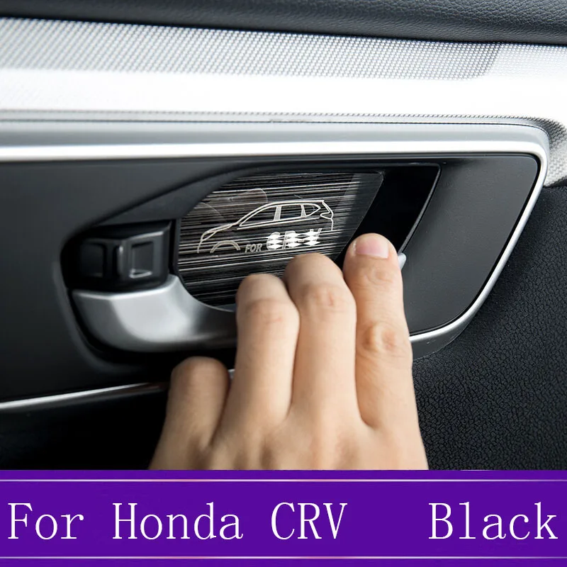 4 шт./компл. внутренняя дверная чаша из нержавеющей стали декоративная отделка стикер аксессуары для стайлинга автомобиля подходит для Honda CRV CR-V