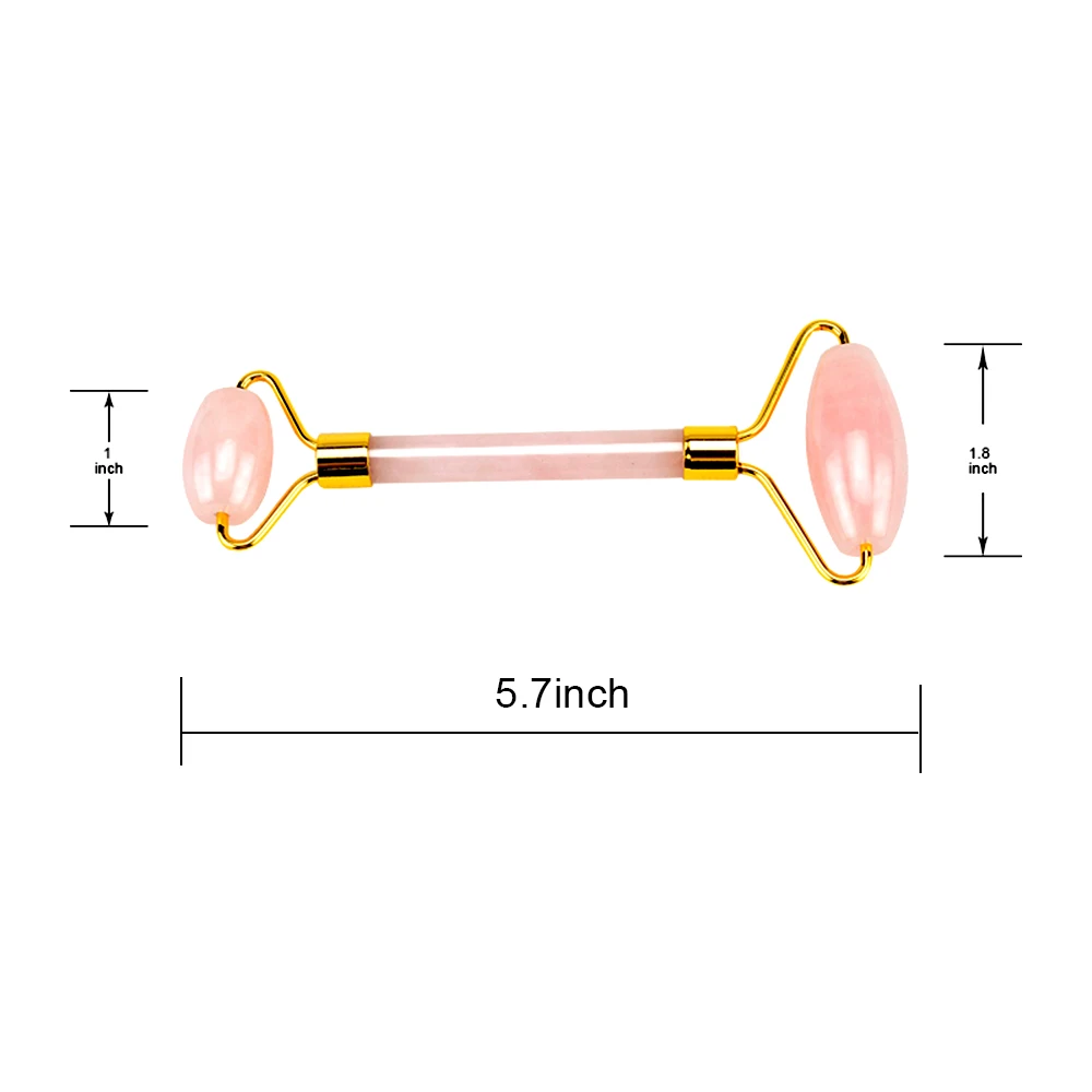 Нефритовый роликовый набор розового кварца массажер в форме гриба безголосный ролик для лица антицеллюлитный против морщин акупунктурный инструмент для красоты забота о здоровье
