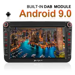 Pumpkin2 Din 8 "Android 9,0 gps 2 Гб ОЗУ стерео аудио автомобиля без DVD плеер для Volkswagen/Skoda/Golf/Polo Wifi DAB + FM радио головное устройство