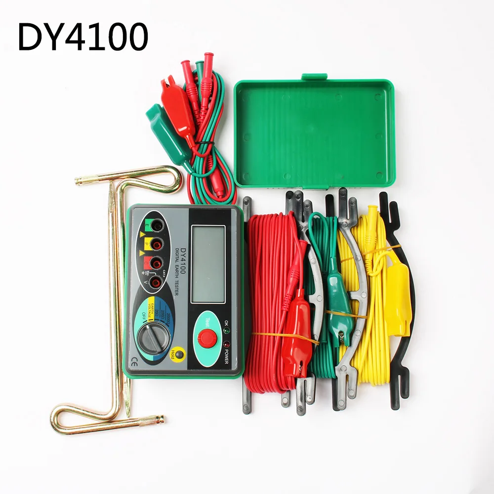 Dy4100 реальный цифровой измеритель заземления dy4100 dy 4100 Сопротивление метр