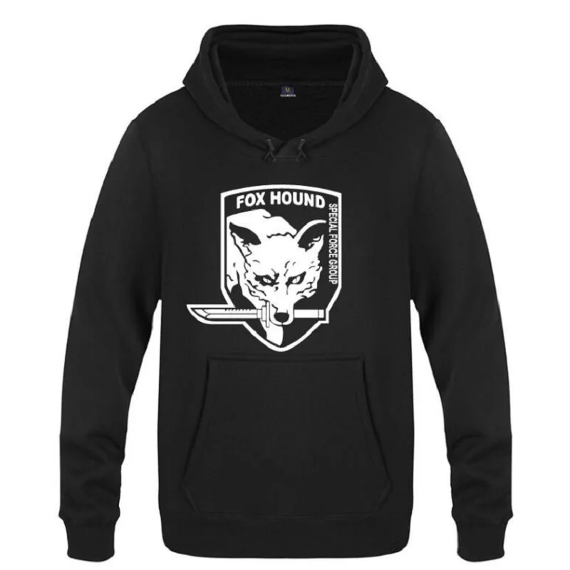 

Metal Gear Solid MGS Fox Hound Video Game Hoodies Men Fleece Long Sleeve Sweatshirts Pullover Winter Cool Streetwear Tracksuit