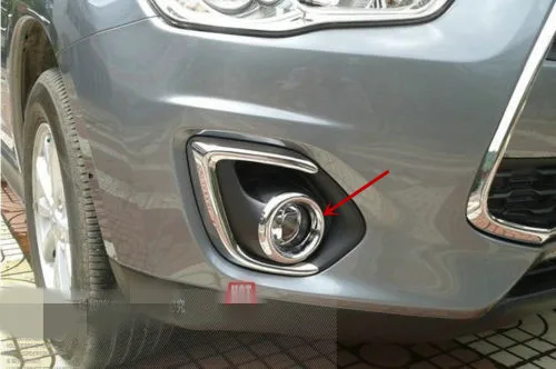 

Chrome front fog light circle ring cover For Mitsubishi ASX/Outlander Sport 2013-2015