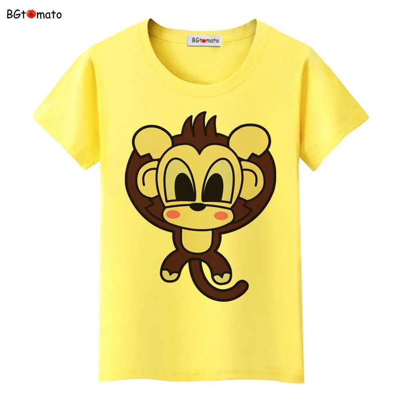 BGtomato Creative cartoon monkey t shirt women lovely top tees Fashion summer kawaii clothes cool tshirt plus size photo