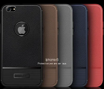 

Case for iPhone 6 6 Plus Litchi Pattern Soft Cover TPU Silicone Slim for iPhone 6 Shockproof Case Wholesale phone case