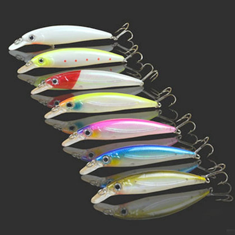 Señuelos de Pesca nocturna Minnow 14g/11cm, garra de águila Artificial luminosa, gancho brillante, cebos duros, aparejos de pesca, lote de 7 piezas|fishing lure minnow|lure minnowfishing lure -