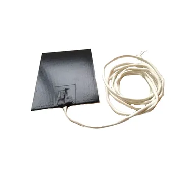 

175*235*1.5mm heat bed for 3d printer 220v 100w adhesive 1 side 100k thermistor 1000mm lead wire come out from middle of short