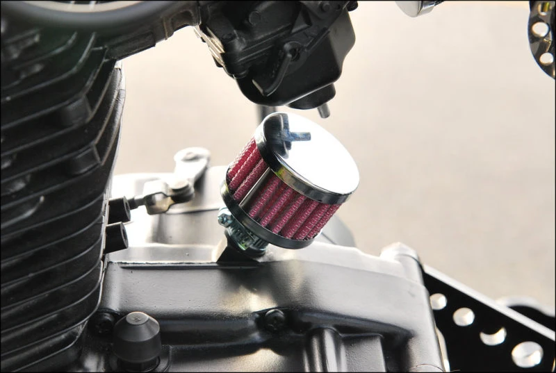 Chorme Кольцо Мотоцикл картера двигателя Воздушный фильтр 9 мм 12 мм 15 мм 18 мм Очиститель VENT Обложка для honda Yamaha экспорта Японии