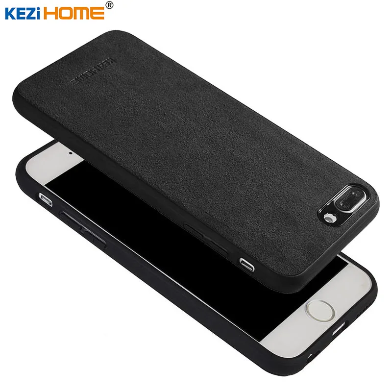 Case for Iphone 7 Plus KEZiHOME Plush superfine fiber silicone edge