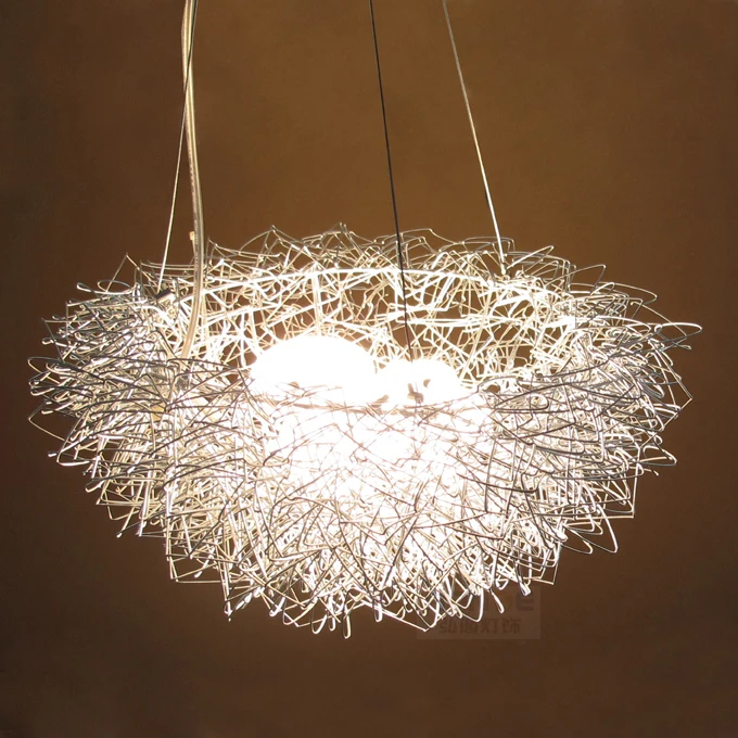 

Gift NEW Personalized aluminum 40cm 5 G4 wire bird nest pendant light lamp lighting fixture bedroon dining room ZL4698