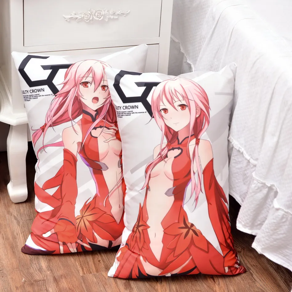 Japanese Anime Guilty Crown Yuzuriha Inori Hugging Body Back Pillow Cute Cartoon Pillows Cushion