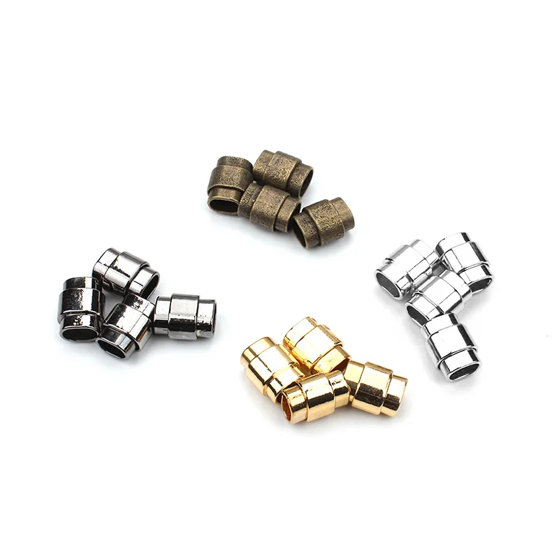 

5pcs/lot 10*6.5mm magnetic clasps for leather bracelet findings Ancient Bronze / gunmetal magnet closure