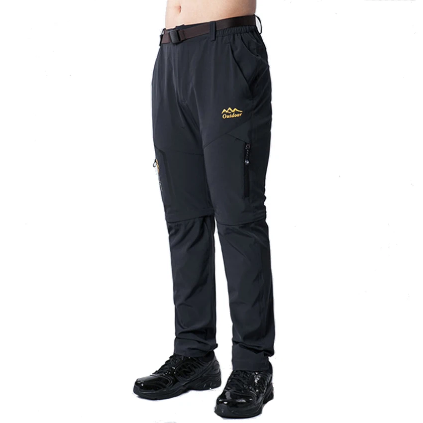 Mountainskin 6XL de verano de los hombres de secado rápido pantalones al aire libre desmontable pantalones cortos senderismo Camping pesca Trekking Hombre Deporte Pantalones de deporte de MA139