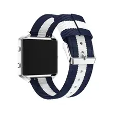 Прекрасно тканые нейлон Регулируемый замена группы Спорт ремешок для fitbit Блейз для смарт-часы дропшиппинг Mar 14