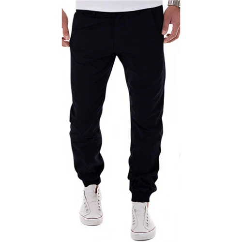 New style 2017 men's Fashion leisure long pants men personality solid ...