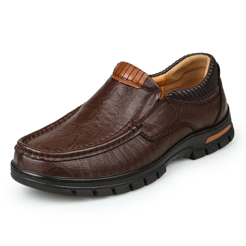 

BACKCAMEL Men Spring Autumn Business Genuine Leather Loafers Shoes Slip Shoe Handmade High Quality Comfortable Casual Boat Shoe