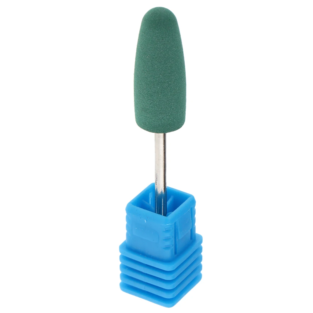 Silicone Nail Drill Bit, Cuticle Cleaner Electric Files Manicure Polisher Grinder Head for Natural and Acrylic Nails