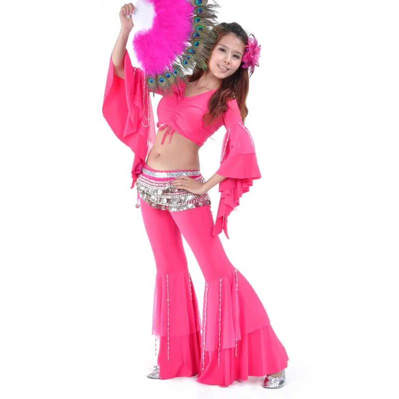 2016 The new Suit jacket + hanging beads belly dance clothing belly