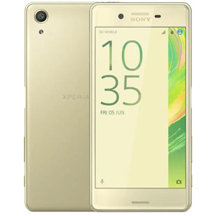 Разблокированный мобильный телефон sony Xperia X Performance F8131 4G LTE ram 3 ГБ rom 32 ГБ Android 5," ips 23MP wifi 1080P gps - Цвет: Gold