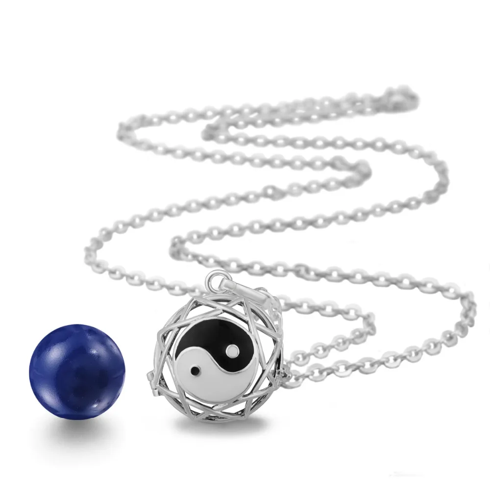 Eudora Harmony Ball Национальный узор Инь и Ян Тачи кулон Engelsrufer Pingente Bijoux Schmuck Мексиканская бола Ожерелье 20 мм Клетка