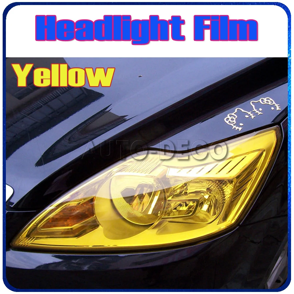 Wholesale Car Light Light Yellow Headlight Film Auto Light Decal